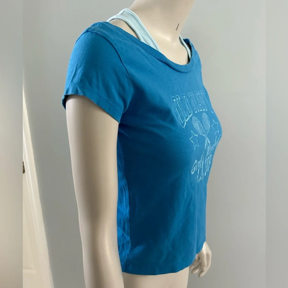 🦋 5/$25 - Old Navy Girls Racket Club Tee - Size XL - VTG Summer 2005 Collection - Picture 13 of 14